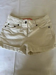 Johnny B Denim Girls Shorts size 24 approx age 9 off white great condition - Picture 1 of 4