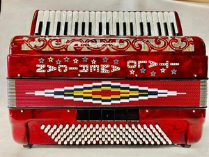 ITALO-AMERICAN 4-REED MUSETTE (LMMM) ACCORDION #CJOEI45 - Picture 1 of 8