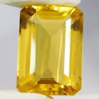 83.10 Ct Natural Brazilian Yellow citrine Unheated Emerald cut Loose gemstone