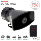 Wireless 7 Tone Siren Emergency Horn Sound System for -Police Cars Fire Truck