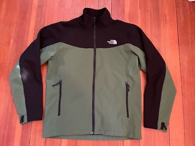 Mens The NORTH FACE Green Apex Bionic Soft Shell Zip Sweater Jacket Medium — 第 1/4 张图片