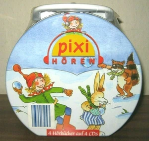 Pixi Hear 16 Winter Weihnachtsgeschichten (4 CD Audiobook Metall-Koffer) New Ovp - Picture 1 of 7