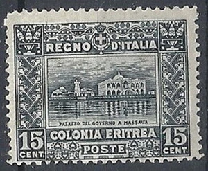 1910-14 ERITREA AFRIKANISCHE SUBJEKTE 15 CENT (DEFEKT) POSTFRISCH ** - RR13153 - Bild 1 von 1