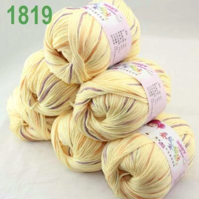 Sale 6 SkeinsX50gr Soft Cashmere Silk Velvet Baby Hand Knitting Crochet Yarn 19 — 第 1/4 张图片