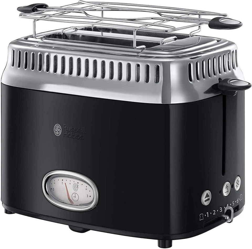 Russell Hobbs Retro Toaster - Classic Noir (21681-56)