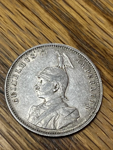 1913 J  1 Rupee, German East Africa (Tanzania), Nice detail Cover