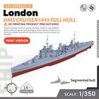 WWII Warship Military Model Kit HMS London Cruiser 1945 Full Hull