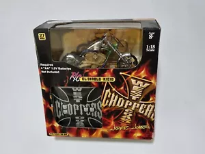 2004 Funline West Coast Choppers 1/18 RC "El Diablo-RIGID" Jesse James NEW - Picture 1 of 7