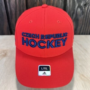 Cappello Hockey Repubblica Ceca Adidas L XL Rosso Coppa del Mondo di Hockey 2016 Toronto Crest - Foto 1 di 16