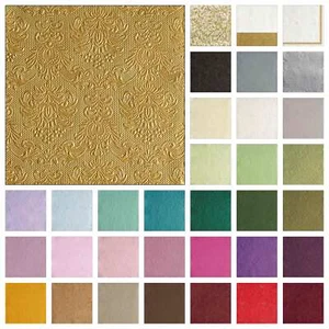 15 Servietten Papier 33x33cm 3-lagig Papierservietten mit Ornamenten geprägt - Bild 1 von 37