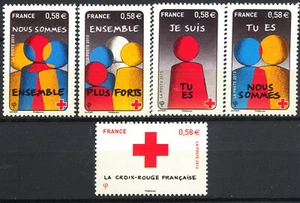 FRANCE 4819/23 CROIX-ROUGE, SOLIDARITE, 2013, NEUFS xx, TRES BEAUX - Picture 1 of 1