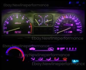 Pink LED Cluster + Climate Bulb KIT for Honda Civic EF / Wagon 1990-1991 - Picture 1 of 2