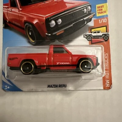 Hot Wheels #83 HW 2018 Hot Trucks 1/10 MAZDA REPU rojo con negro St8 Sp 50 aniversario Foto 1 de 4