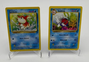 Gioco di carte collezionabili Pokemon set base 2 goldeen & seaking 60/130 - 76/130 - Foto 1 di 4
