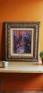 Pintura al óleo John Gaitha Browning "Mujeres Navajo" 16,5" X 18" - Imagen 1 de 2