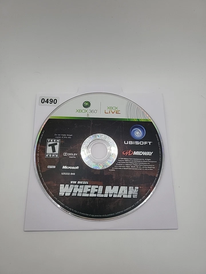 Wheelman (Microsoft Xbox 360, 2009) Disc Only NO Usps TRACKING  - Image 1 of 1
