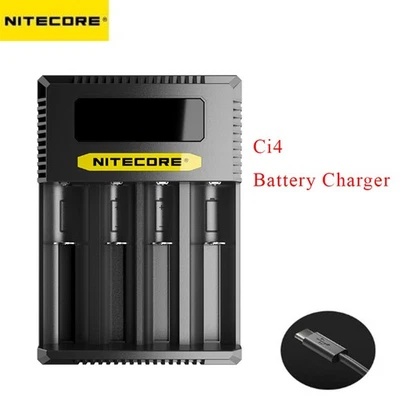 Nitecore Ci4 Intelligent USB-C 4-Bay LCD Display Battery Charger Quick Charge AA - Image 1 of 4