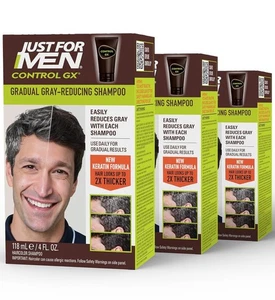 Just for Men Control GX Grey Reducing Shampoo, Gradual Hair Color with Keratin - Picture 1 of 5
