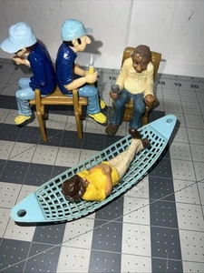 1979 Wilton Lot Sessel Quarterback Fischer Hängematte Cake Topper Vintage - Bild 1 von 5