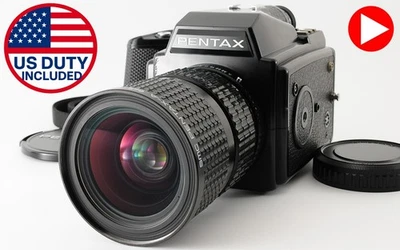 [N MINT] PENTAX 645 Camera SMC A 45-85mm F4.5 Zoom Lens 120 Film Back From JAPAN - Image 1 of 4