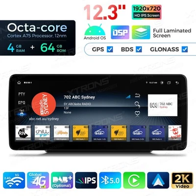 Octa-Core Android 14 Car Play Stereo GPS Nav 4G For Benz W205 X253 W447 W470 - Image 1 of 4