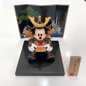 Tokyo Disney Resort Mickey Mouse Samurai Kabuto Figure With Box Used - Picture 1 of 14