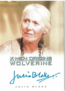 X-Men Origins Wolverine Movie 2009 Autograph Card Julia Blake as Heather Hudson - Picture 1 of 2