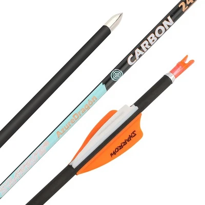 24T 32" Pure Carbon Arrows SP300-1000 ID4.2mm Recurve Bow Shooting Hunting 001" - Image 1 of 4