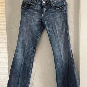 Vintage Y2K Underground Soul women's size 9 Blue flare jeans - Picture 1 of 3