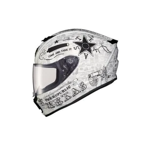 Scorpion Adult's EXO-R420 Full Face Helmet Lone Star White Size Large-75-1178L - Bild 1 von 2