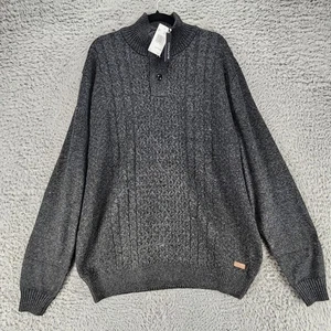 Buffalo David Bitton Sweater Herren 3XL Grau Langarm Pulli *Neu mit Etikett* - Bild 1 von 11