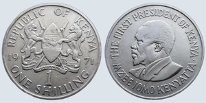 Coin Kenya - 1971 - 1 shilling Jomo Kenyatta (D115) - Picture 1 of 3