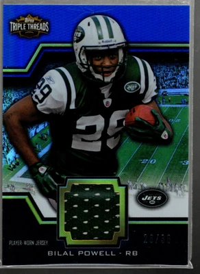 B4311- 2011 Topps Triple Threads Unity Relics #TTUSR37 Bilal Powell Jersey /36 - Image 1 of 2