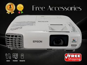 Epson 3LCD Projector iProjection App Compatible 3000 Lumens Wireless w/Bundle 🎥 - Picture 1 of 15