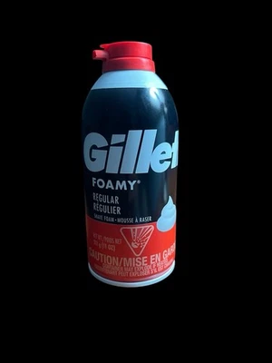 Crema de afeitar Gillette espuma instantánea regular enjuague rápido 11 oz  Foto 1 de 3