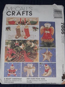 Teddybär Baumspitze Engel Ornamente Strumpf McCalls Schnittmuster McCalls 7866 - Bild 1 von 2