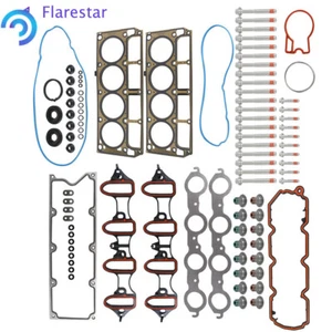 For 04-14 GMC Buick Cadillac Chevrolet 4.8 & 5.3 OHV Head Gasket Bolts Set - Foto 1 di 13