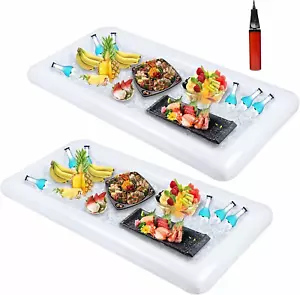 Inflatable Serving Bar Tray - Party Cooler with Drain Plug - Picture 1 of 12