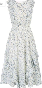 GRACE KARIN Women's Summer Dress Long Ruffle Floral Dress Sleeveless Small 8-10 - Picture 1 of 5