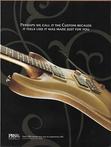 2009 PRS Custom Goldtop guitarra anuncio original 8 x 11 impresión de anuncio - Imagen 1 de 3