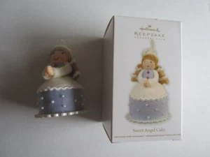 2012 Hallmark 3 1/2 Inch Handcrafted and Fabric Sweet Angel Cake Ornament - Picture 1 of 4