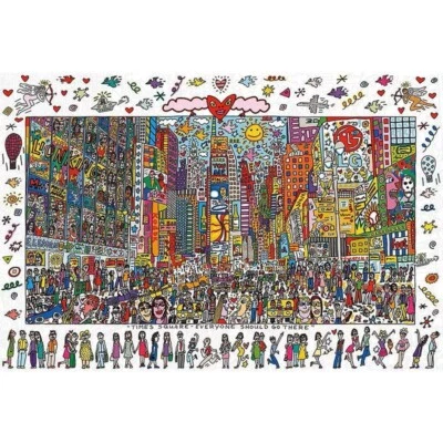 Times Square Jigsaw Puzzle for Adults 1000 Unique Wooden Pieces Soft Click - Image 1 of 4