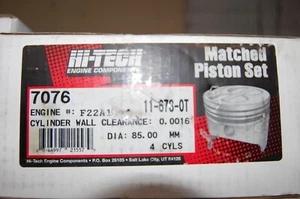 Hi-Tech 7076 STD Set of 4 Pistons for F22A1 Honda - Bild 1 von 1