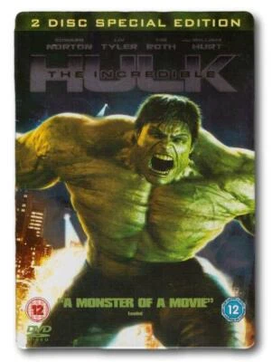 The Incredible Hulk / Edward Norton DVD (2 DISC) Steelbook Region 2 "EU Import" - Image 1 of 2