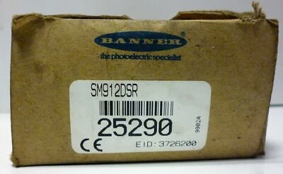 Banner Engineering SM912DSR / 25290 Photoelectric Proximity Sensor - Image 1 of 4