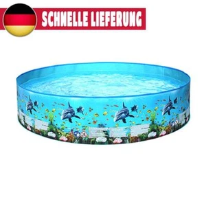 Homelectric Inc Marine Pattern Swimming Pools Hinterhof Faltbarer Kinderwasserpo - Bild 1 von 5