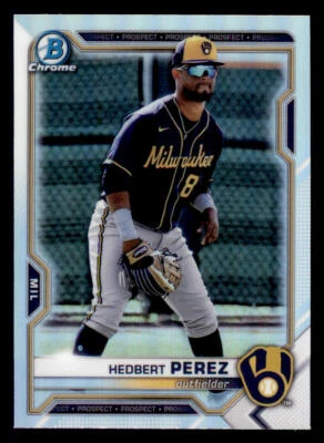 2021 Bowman Chrome Draft Refractors #BDC97 Hedbert Perez - Image 1 of 2