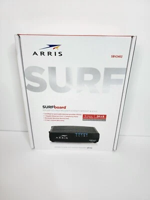 ARRIS SURFboard (24x8) DOCSIS 3.0 Internet & Voice Cable Modem Xfinity (SBV2402) - Image 1 of 4