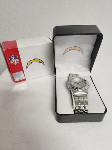 San Diego Chargers Men's Watch - AVON - Silver with Charger Logo Cover