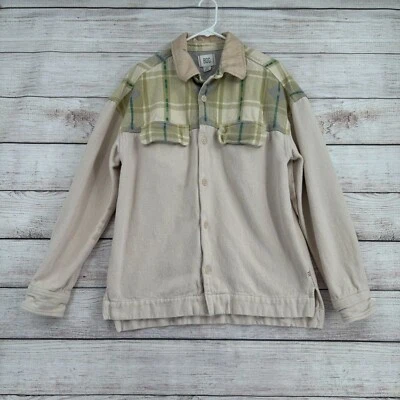 BDG Robbie Crafted Western Southwest Overshirt Men's Size S Beige/Green/Gray - Image 1 of 4